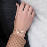 Lateefah Steel Name Couple Bracelet Personality Infinity Pendant Jewelry Gift