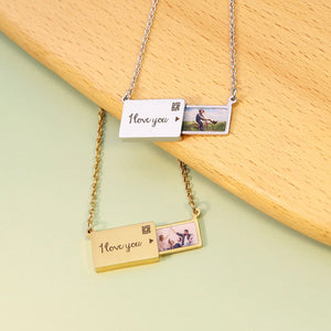 Personalized Envelope Necklace for Women - Stainless Steel Pendant Jewelry Gift