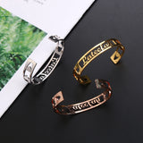 Lateefah Stainss Personality Cuff Bangles for Women