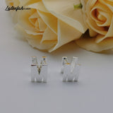 Custom Letter M Earring Stud for Women - High Jewelry Gift
