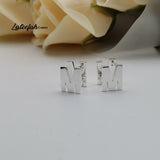 Custom Letter M Earring Stud for Women - High Jewelry Gift