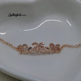 Lateefah Zircon Name Bracelet Adjustable Mother's Gift for Mom