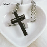 Personalized Stainless Steel Name Necklaces Cross Necklace
