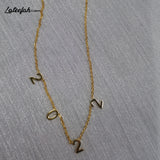 Lateefah Stainless Steel Number Necklace for Women Girls