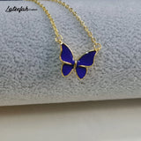 Lateefah Thermochromic Butterfly Necklace for Women