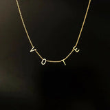 Lateefah First Lady VOTE Pendant Necklace Stainless Steel