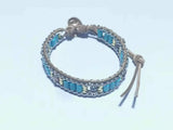 Bohemian Turquoises Wrap Bracelet Chain Weaving Statement Wristband