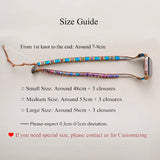 Boho Rhinestone Smart Watch Band 3X Wrap Rope Armband Bracelet