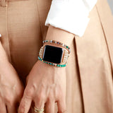Boho Rhinestone Smart Watch Band 3X Wrap Rope Armband Bracelet