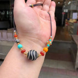 Class A Heavenly Beads Agate DIY Necklace Real Lady Fine Jewelry