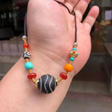 Class A Heavenly Beads Agate DIY Necklace Real Lady Fine Jewelry