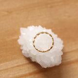 Sweet Tarnish 18K Plated Mini Heart Love Rings for Women Romantic Thin Ring