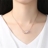 925 Silver Freshwater Pearl Pendant Necklace