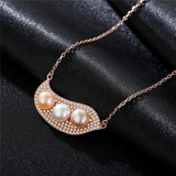 925 Silver Freshwater Pearl Pendant Necklace