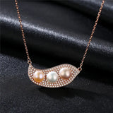 925 Silver Freshwater Pearl Pendant Necklace