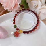 Fine Jewelry Red Blood Amber Bracelet Hand Chain Bangle Top Accessories