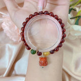 Fine Jewelry Red Blood Amber Bracelet Hand Chain Bangle Top Accessories