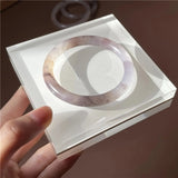 Natural Hetian Silk Jade Bracelet Bangle Handring Jewelry