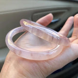Natural Hetian Silk Jade Bracelet Bangle Handring Jewelry