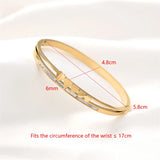 Crystal CZ Heart Shape Jewelry Set Shell Bangle Wedding Engagement Gift
