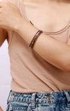 Women Wrap Bracelet Howlite Jaspers Stones Hematite Chain Woven Wrap Bracelet