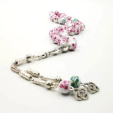 Ceramics Tasbih Porcelain accessories Muslim tesbih Metal tassels