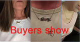 Laura Nameplate Necklace Stainless Steel Jewelry Chain Pendant Mothers Gift