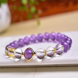 Lavender Amethyst Bracelet Women Healing Charm