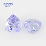 Lavender Loose CZ Heart Shape Cubic Zirconia Stone For DIY Jewelry Making
