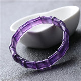 Lavender Purple Crystal Bracelet for Women with Lucky Beauty Charms