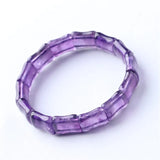 Lavender Purple Crystal Bracelet for Women with Lucky Beauty Charms