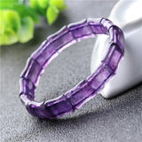 Lavender Purple Crystal Bracelet for Women with Lucky Beauty Charms