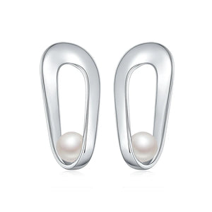 Laya 925 Sterling Silver Pearl Drop Earrings