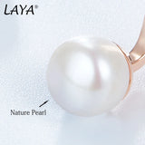 Laya 925 Silver Natural Freshwater Pearl Earrings For Women