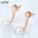 Laya 925 Silver Natural Freshwater Pearl Earrings For Women