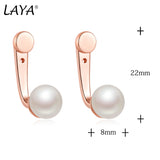Laya 925 Silver Natural Freshwater Pearl Earrings For Women