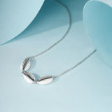 Laya 925 Silver Conch Enamel Necklace for Women