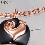 Laya Silver Bracelet 925 Sterling Silver CZ Fine Jewelry Enamel