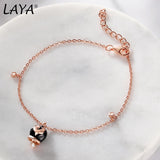 Laya Silver Bracelet 925 Sterling Silver CZ Fine Jewelry Enamel