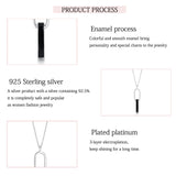 925 Sterling Silver Geometric Cuban Chain Necklace