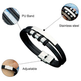 Customizable Layer Leather Bracelets for Men/Women