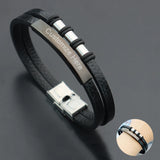 Customizable Layer Leather Bracelets for Men/Women