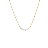 Layered Chain Pearl Roundness Necklace for Women