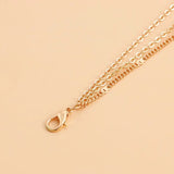 Layered Long Necklaces Tassel Stone Pendant Heart Ethnic Jewelry