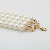 Layered Pearl Choker Necklace for Women Beads Necklaces Wedding Jewelry