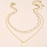 Layered Pearl Necklace for Women Y2k Choker Accesorios Collier Femme