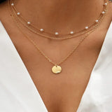 Layered Pearl Necklace for Women Y2k Choker Accesorios Collier Femme