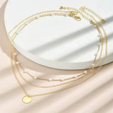 Layered Pearl Necklace for Women Y2k Choker Accesorios Collier Femme