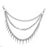 Punk Chain For Jeans Pants Spike Keychains Men Women Egirl eBoy Harajuku Grunge
