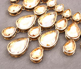 Layered Crystal Teardrop Wedding Necklace for Bridesmaids